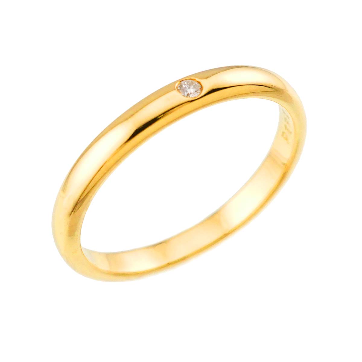 Stacking Diamond 1P Ring 18K Yellow Gold 750 Size8.25(US)