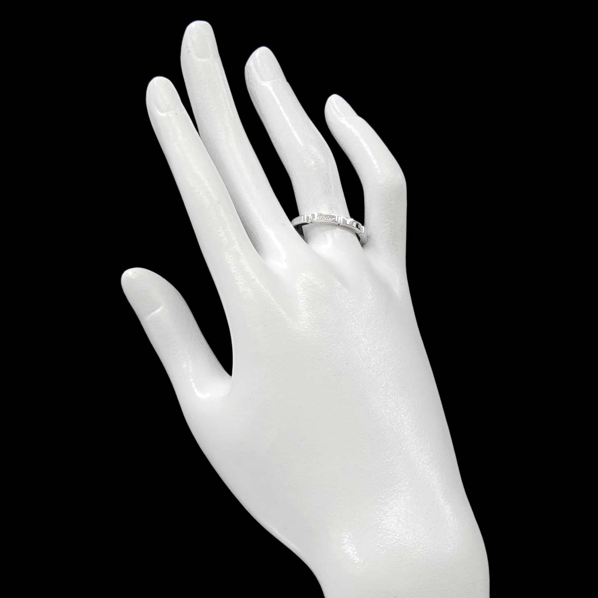 Maillon Panthere Ring 18K White Gold 750 Size60 8.75-9(US)