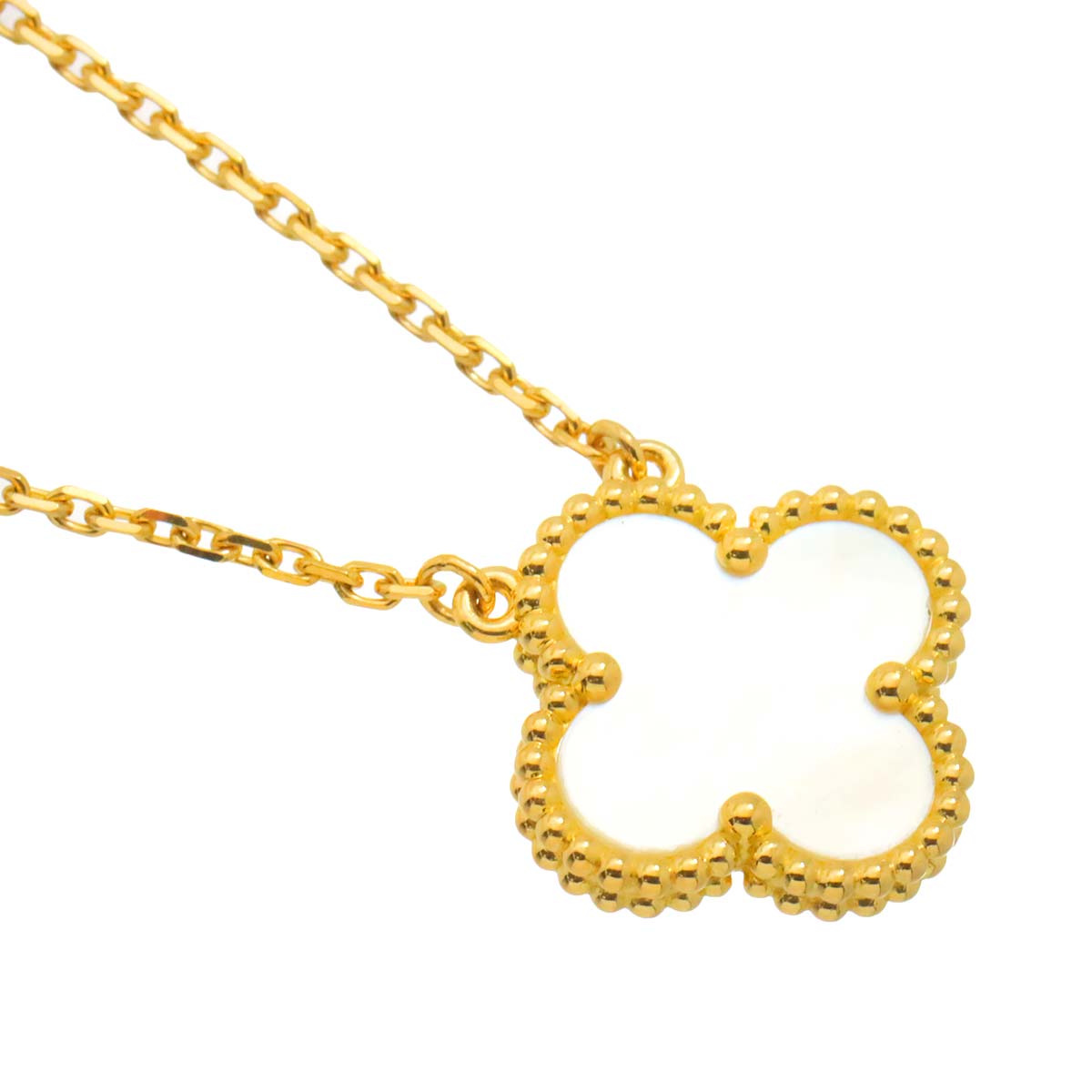 Vintage Alhambra MOP Necklace 18K YG 750