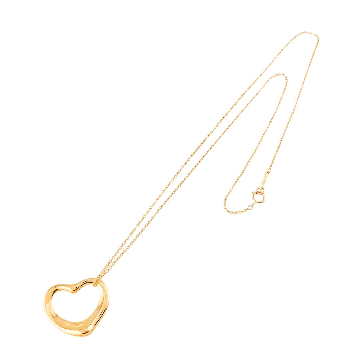 Open Heart Necklace 18K Yellow Gold 750