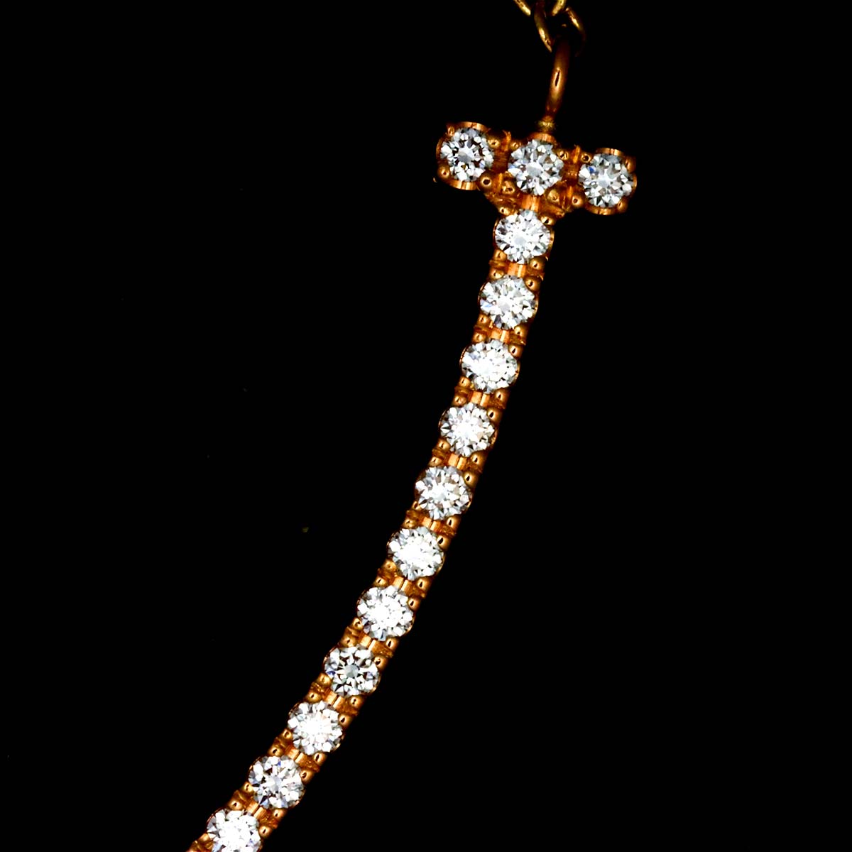 T Smile Diamond SM Necklace 18K Pink Gold 750