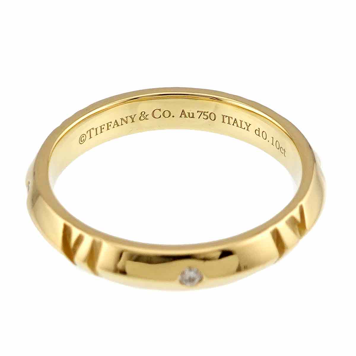Atlas Diamond 0.10ct Ring 18K Yellow Gold 750 Size12.25(US)
