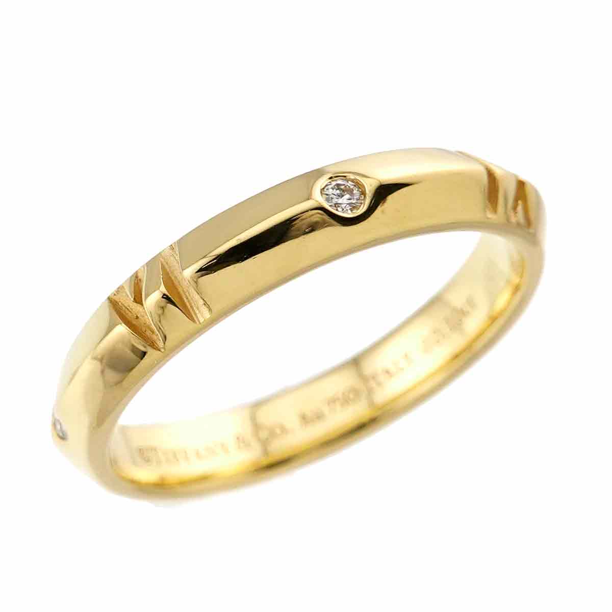 Atlas Diamond 0.10ct Ring 18K Yellow Gold 750 Size12.25(US)