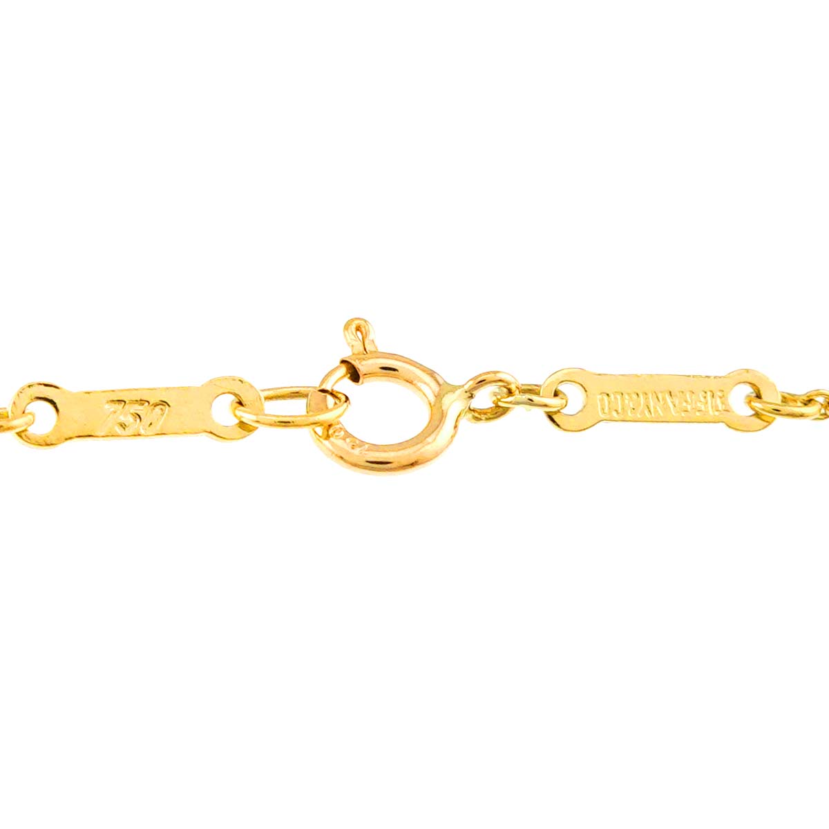 Open Heart Necklace 18K Yellow Gold 750