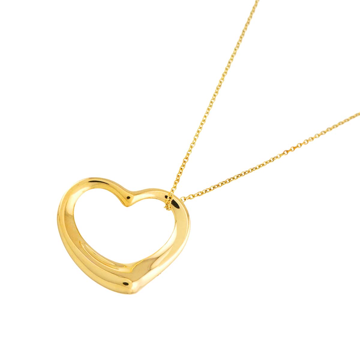 Open Heart Necklace 18K Yellow Gold 750