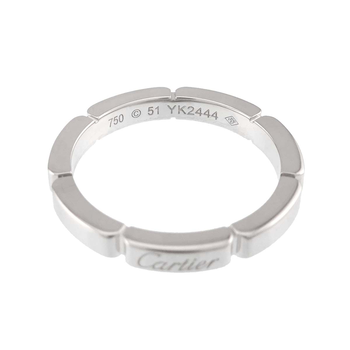 Maillon Panthere Ring 18K White Gold 750 Size51 5.5-5.75(US)
