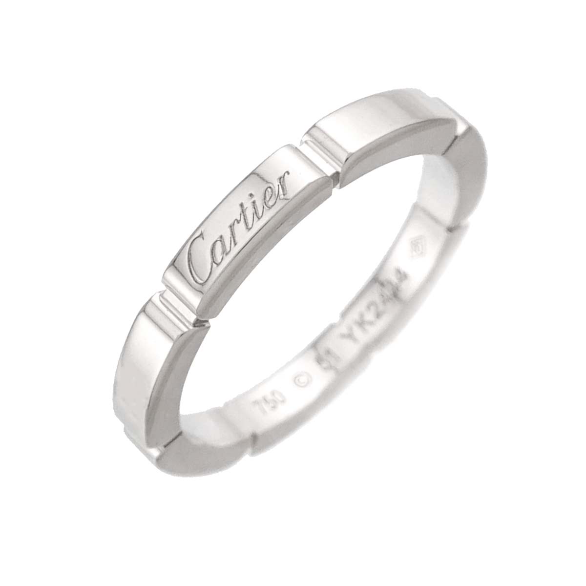 Maillon Panthere Ring 18K White Gold 750 Size51 5.5-5.75(US)