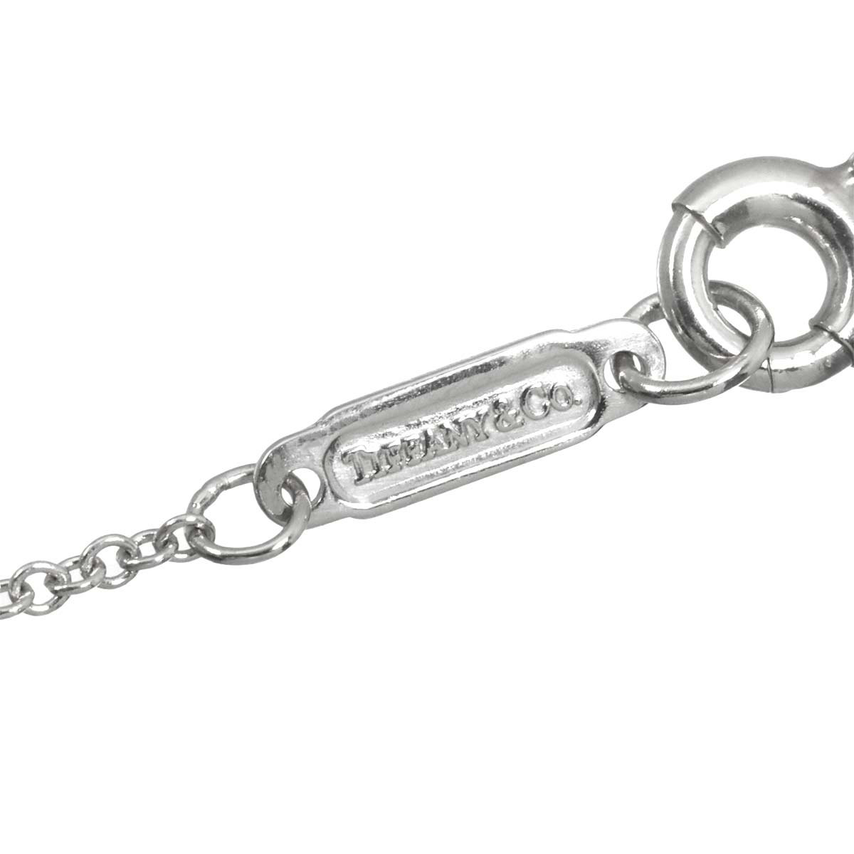 Bezel Set Diamond Necklace Platinum