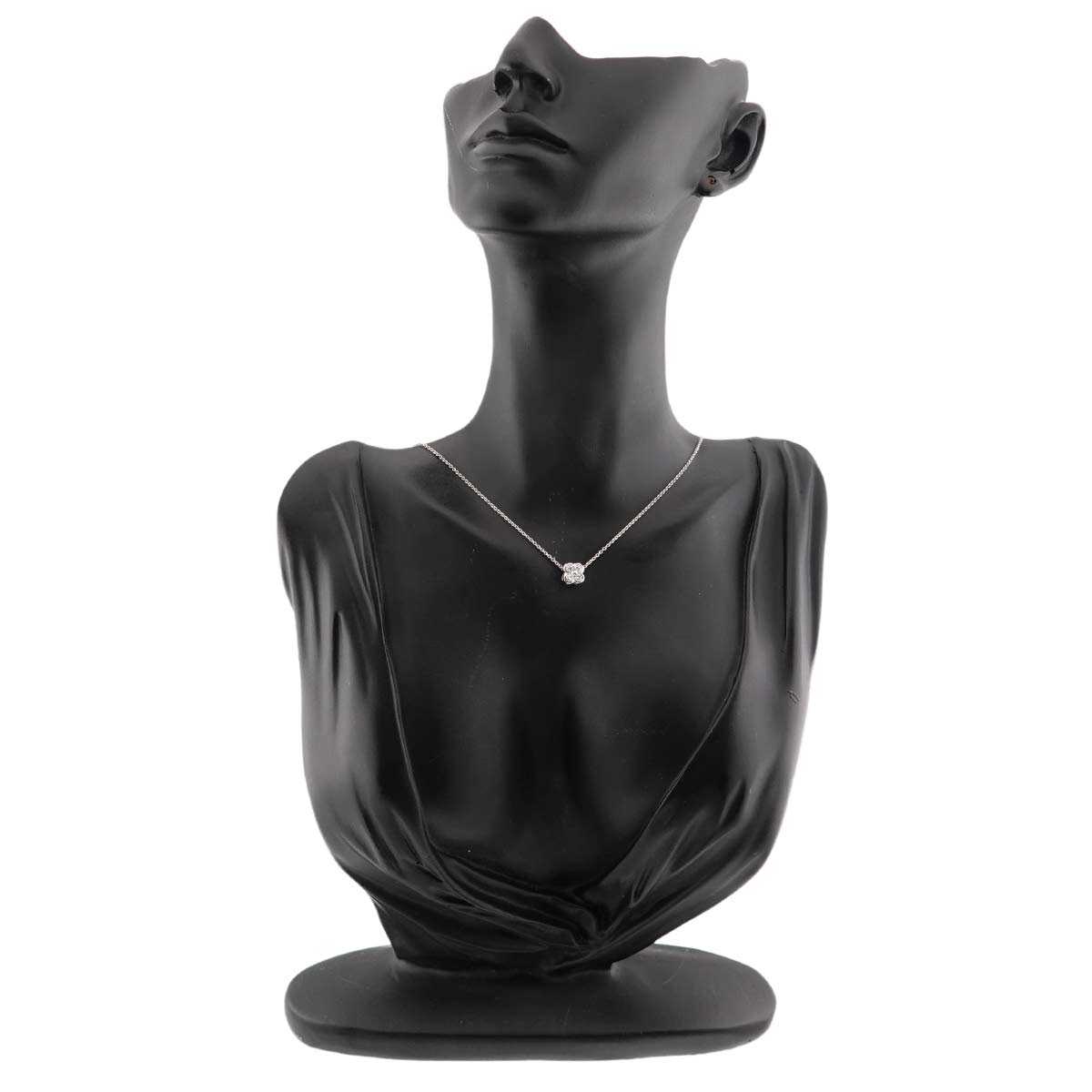 Bezel Set Diamond Necklace Platinum