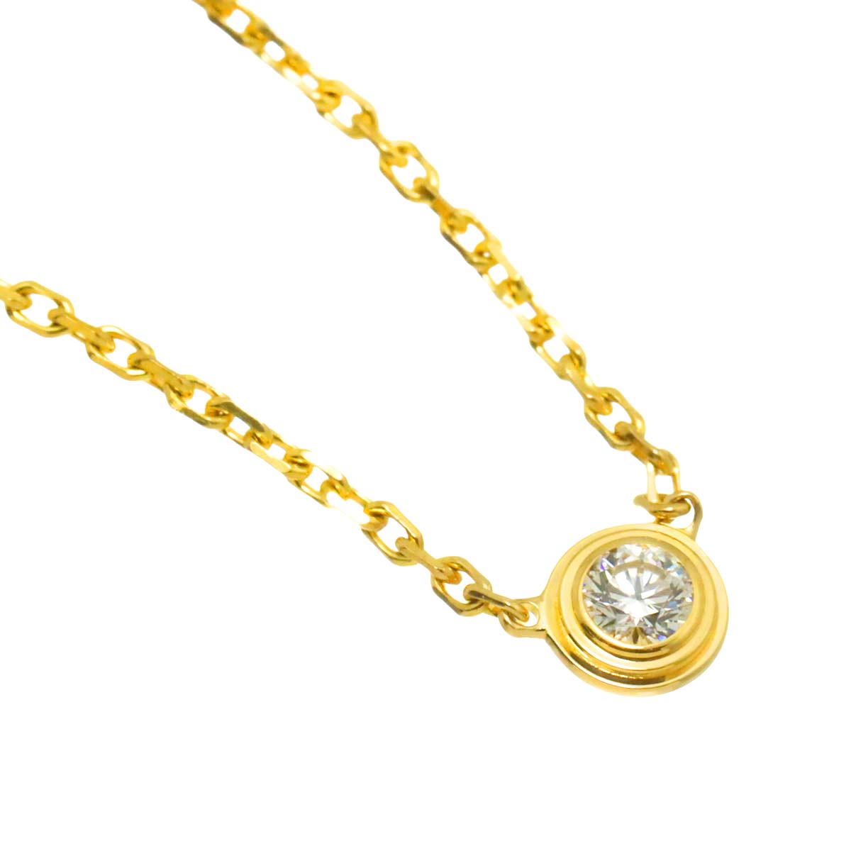 d Amour Diamond Necklace XS 18K Yellow Gold 750