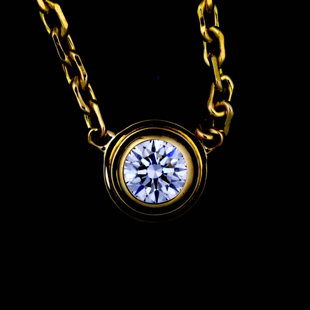 d Amour Diamond Necklace XS 18K Yellow Gold 750
