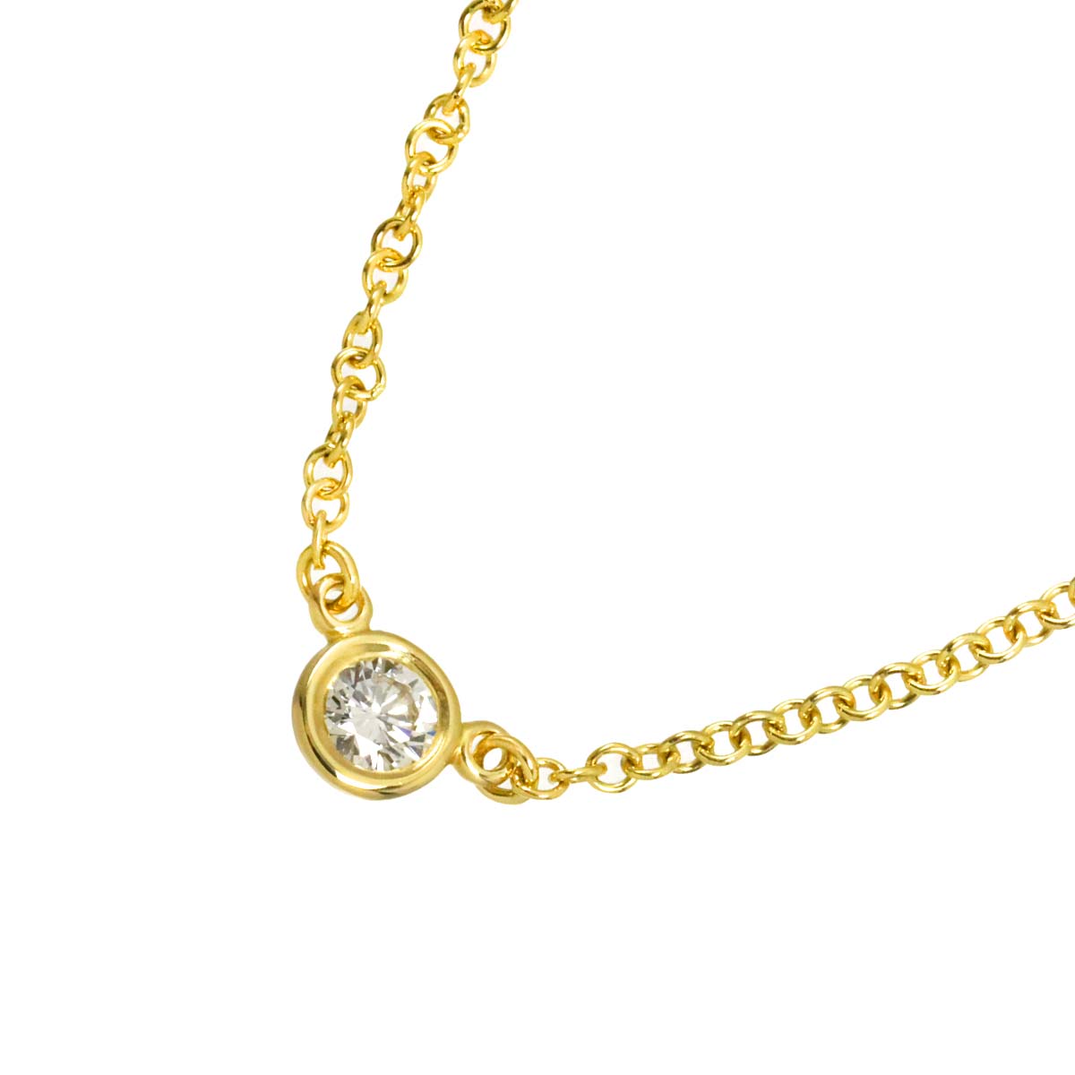 By The Yard Diamond Necklace 18K YG 750