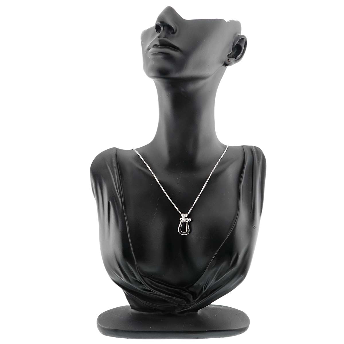 Force10 Diamond Necklace Large 18K White Gold 750