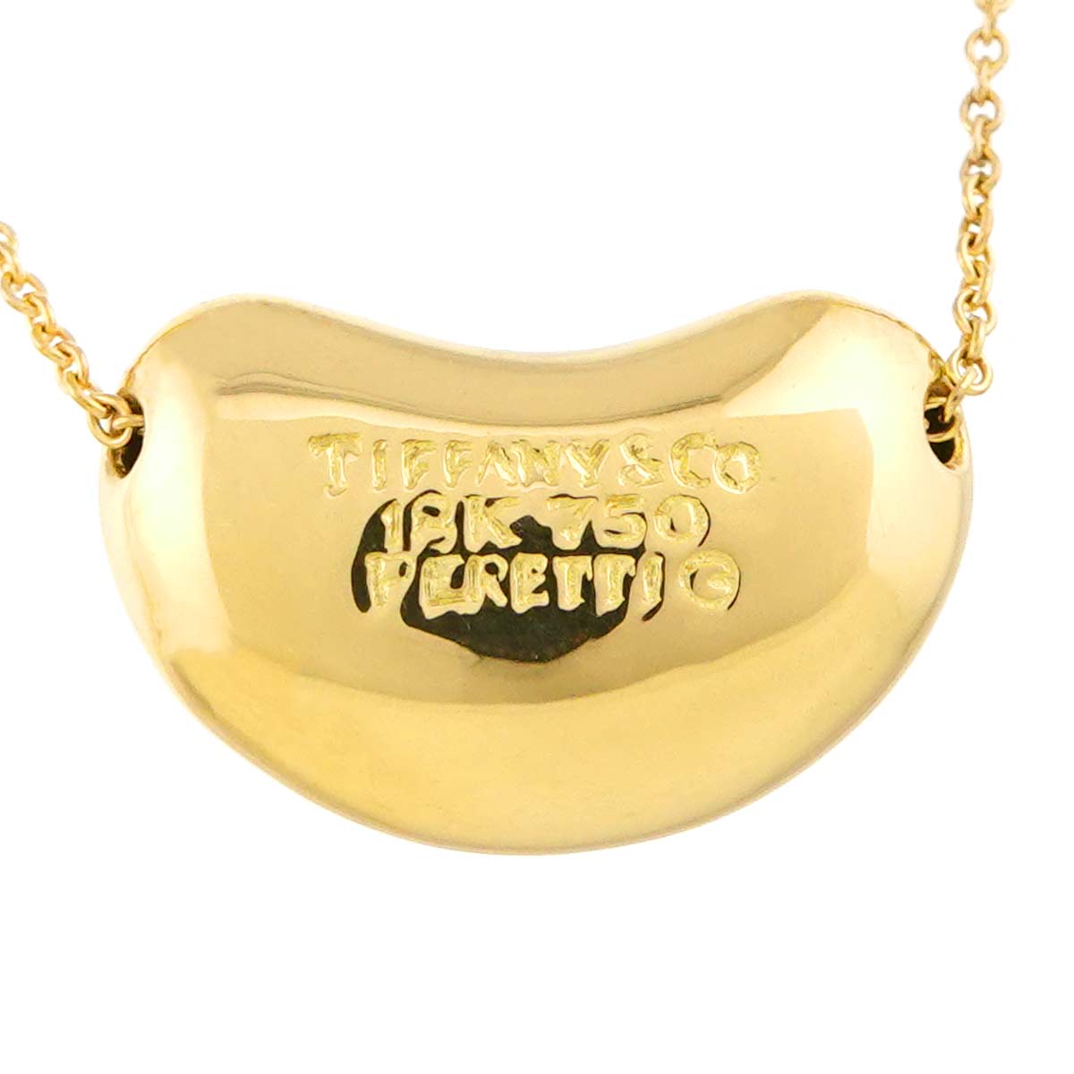 Bean Necklace 18K Yellow Gold 750