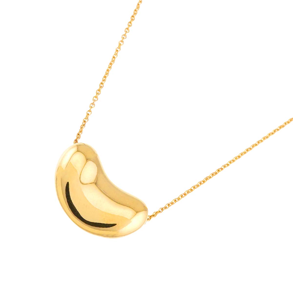 Bean Necklace 18K Yellow Gold 750