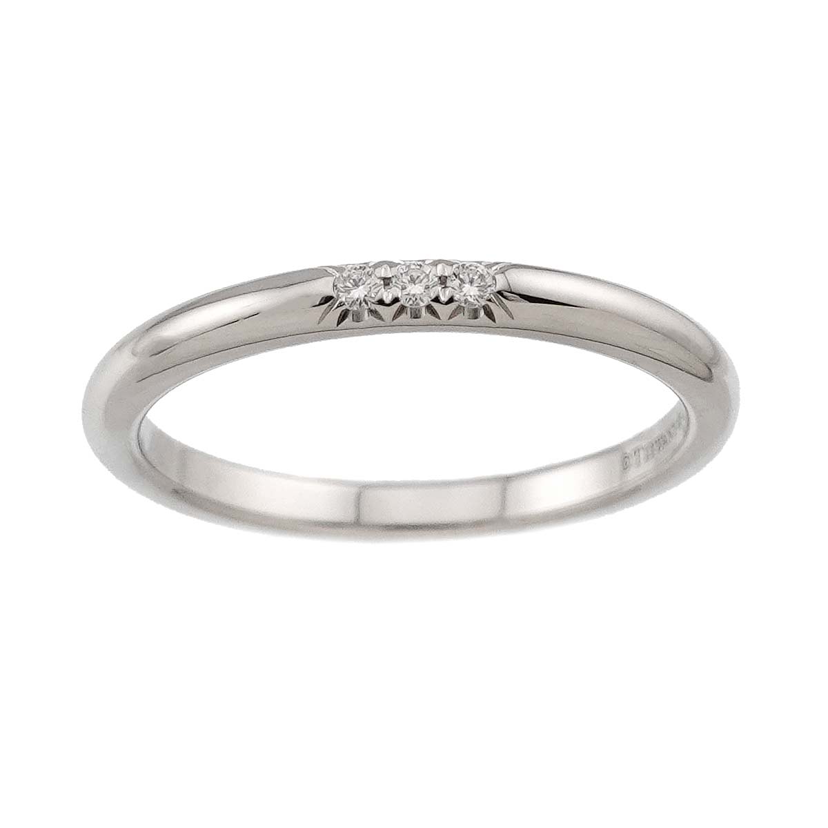 Forever Band Diamond Ring Pt Platinum Size5.75-6(US)