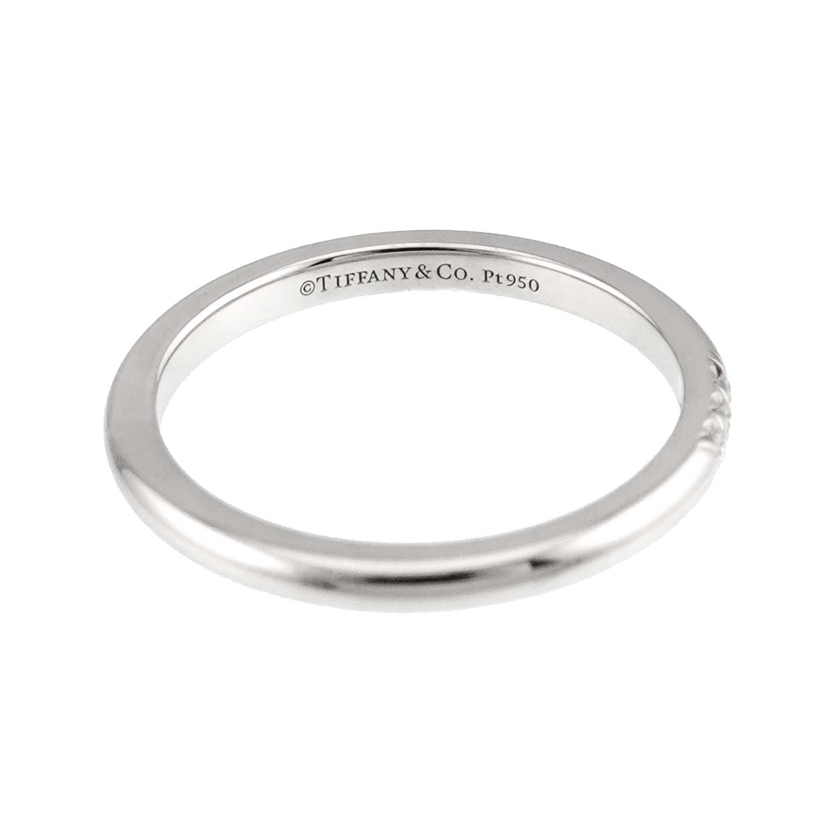 Forever Band Diamond Ring Pt Platinum Size5.75-6(US)