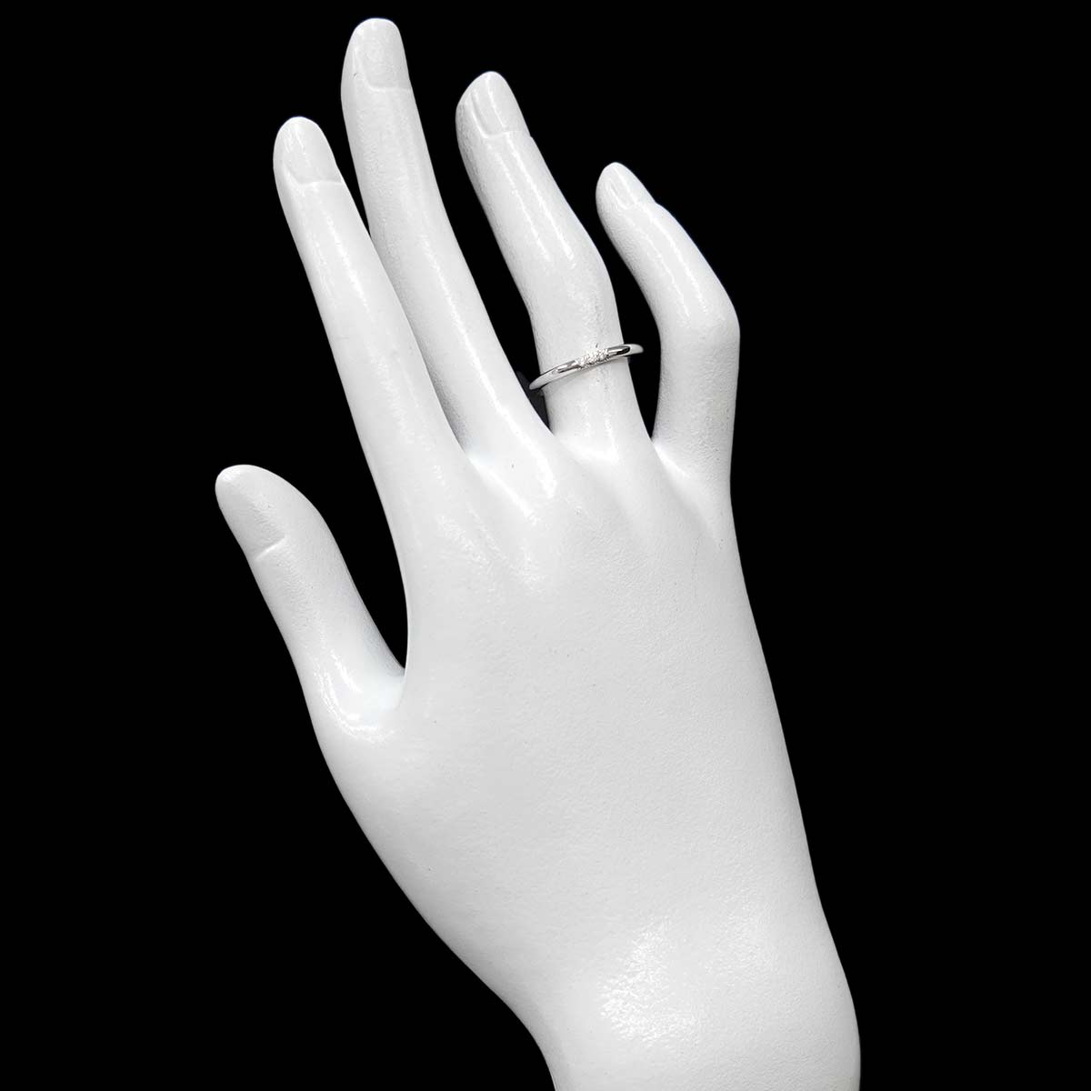 Forever Band Diamond Ring Pt Platinum Size5.75-6(US)