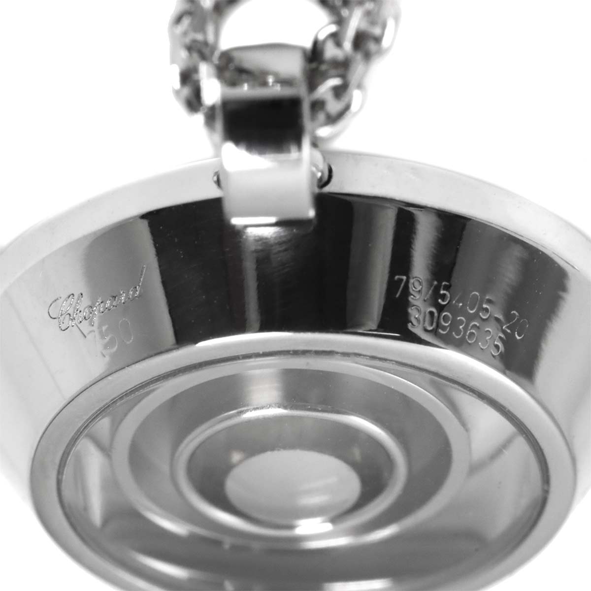 Happy Spirit Diamond Necklace 18K White Gold 750