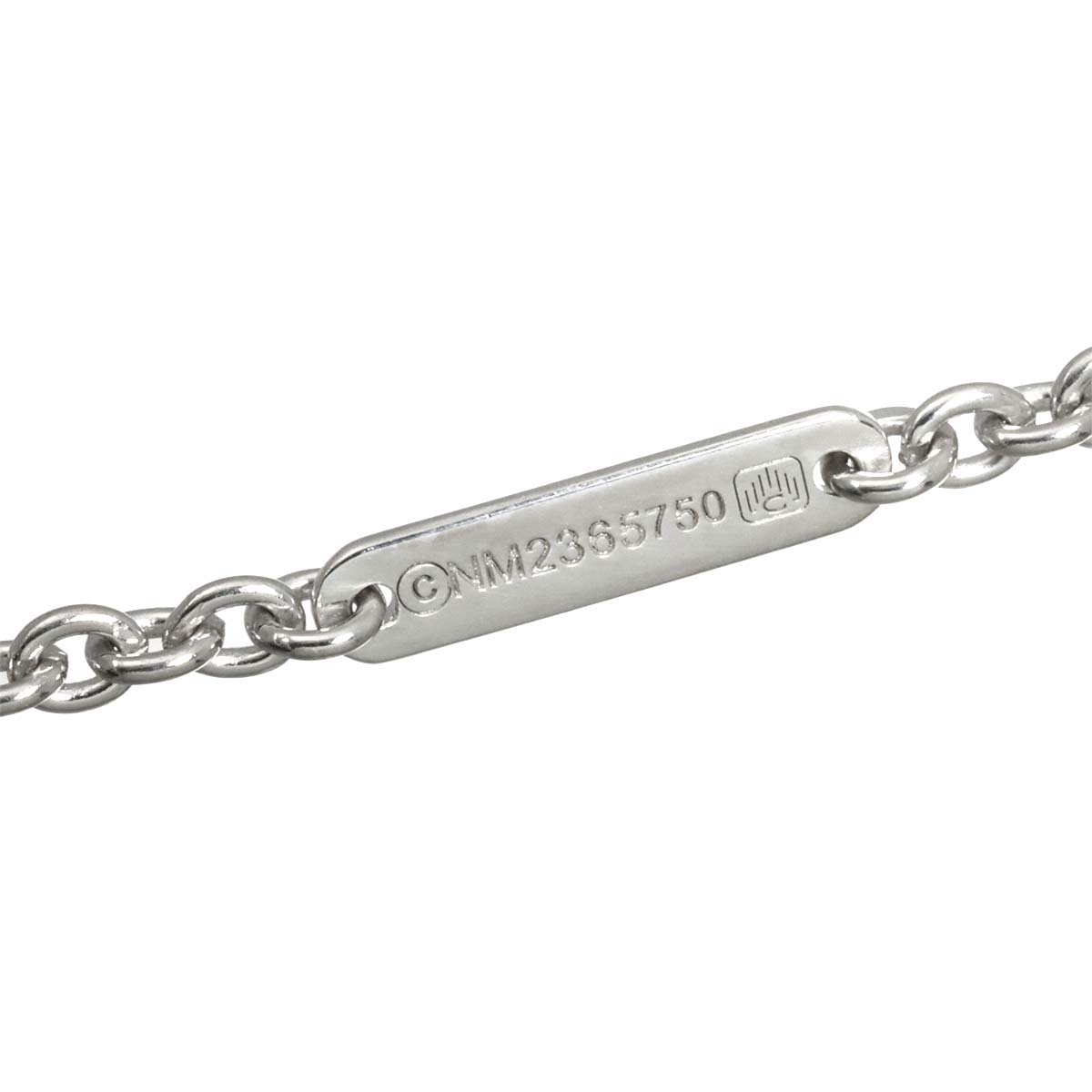 Heart Diamond Necklace 18K White Gold 750