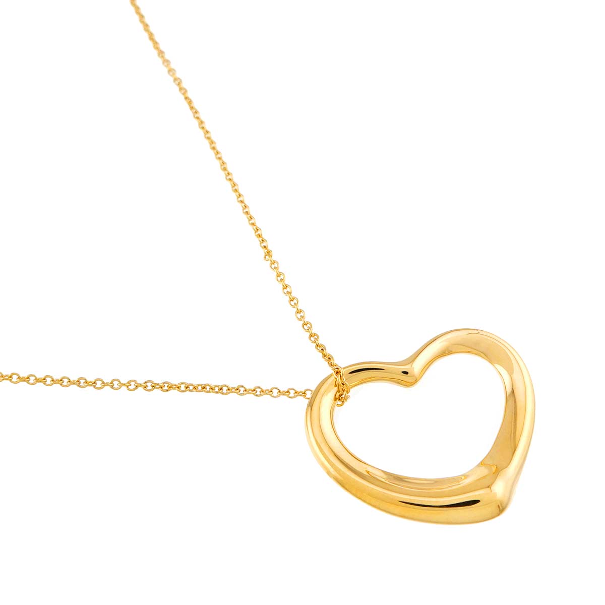 Open Heart Necklace 18K Yellow Gold 750