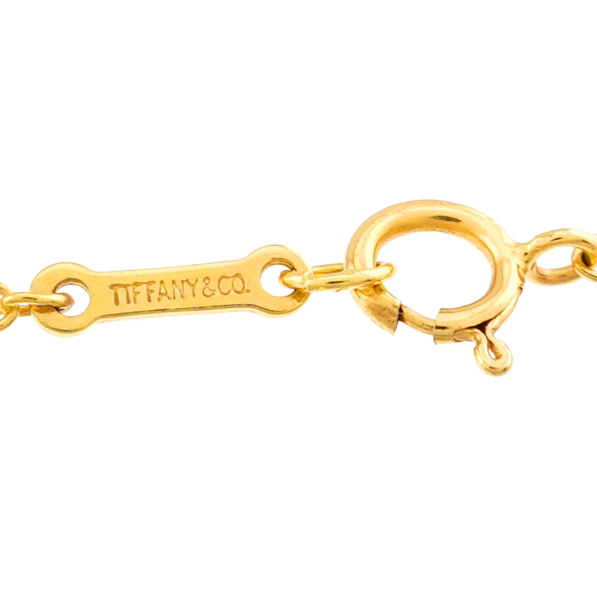 Bean Long Necklace 18K Yellow Gold 750