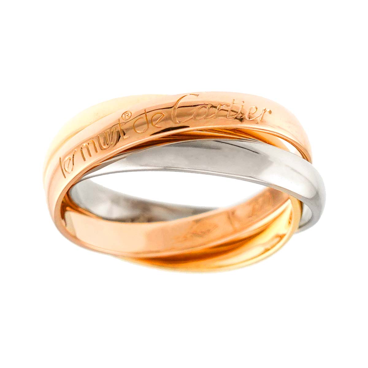 Trinity SM Ring 18K YG WG PG 750 Size49 4.75-5(US)