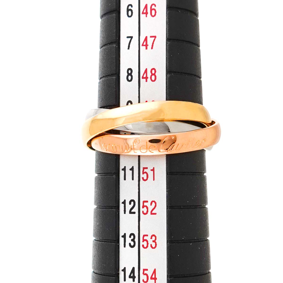 Trinity SM Ring 18K YG WG PG 750 Size49 4.75-5(US)