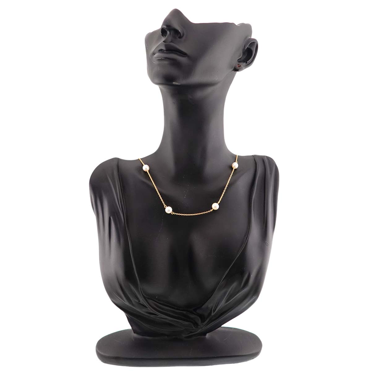 Akoya Pearl 6.3-6.1mm Necklace 18K YG 750