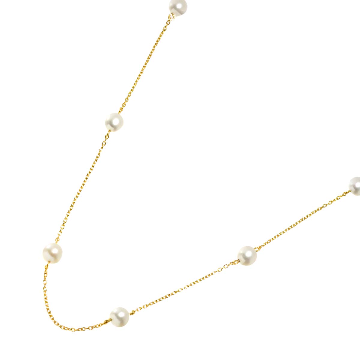 Akoya Pearl 6.3-6.1mm Necklace 18K YG 750