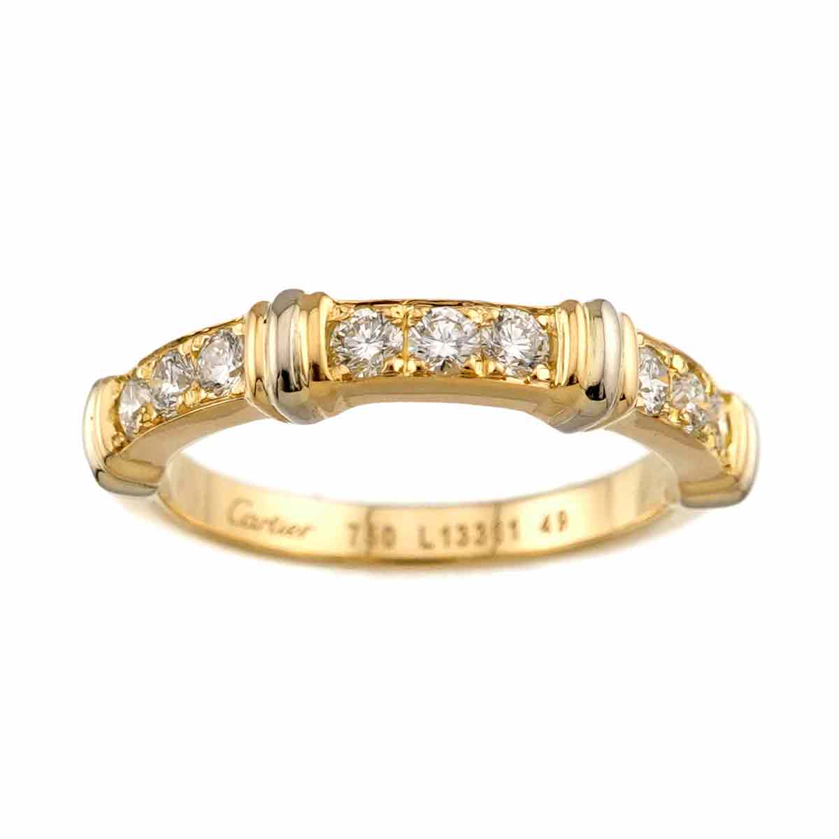 Contessa Diamond Ring 18K YG WG 750 size49 5-5.25(US)
