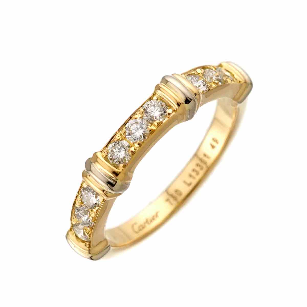 Contessa Diamond Ring 18K YG WG 750 size49 5-5.25(US)