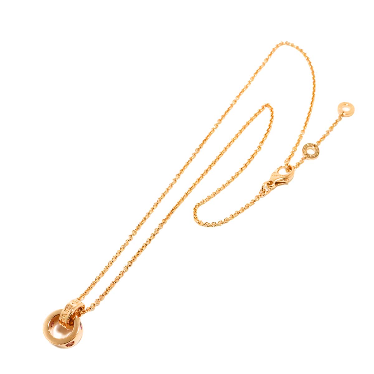 Amethyst Tourmaline Necklace 18K Pink Gold 750