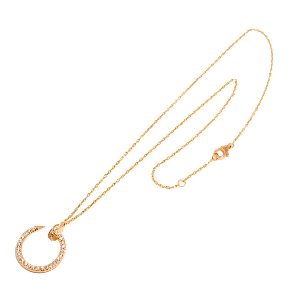 Juste Un Clou Diamond Necklace 18K Pink Gold 750