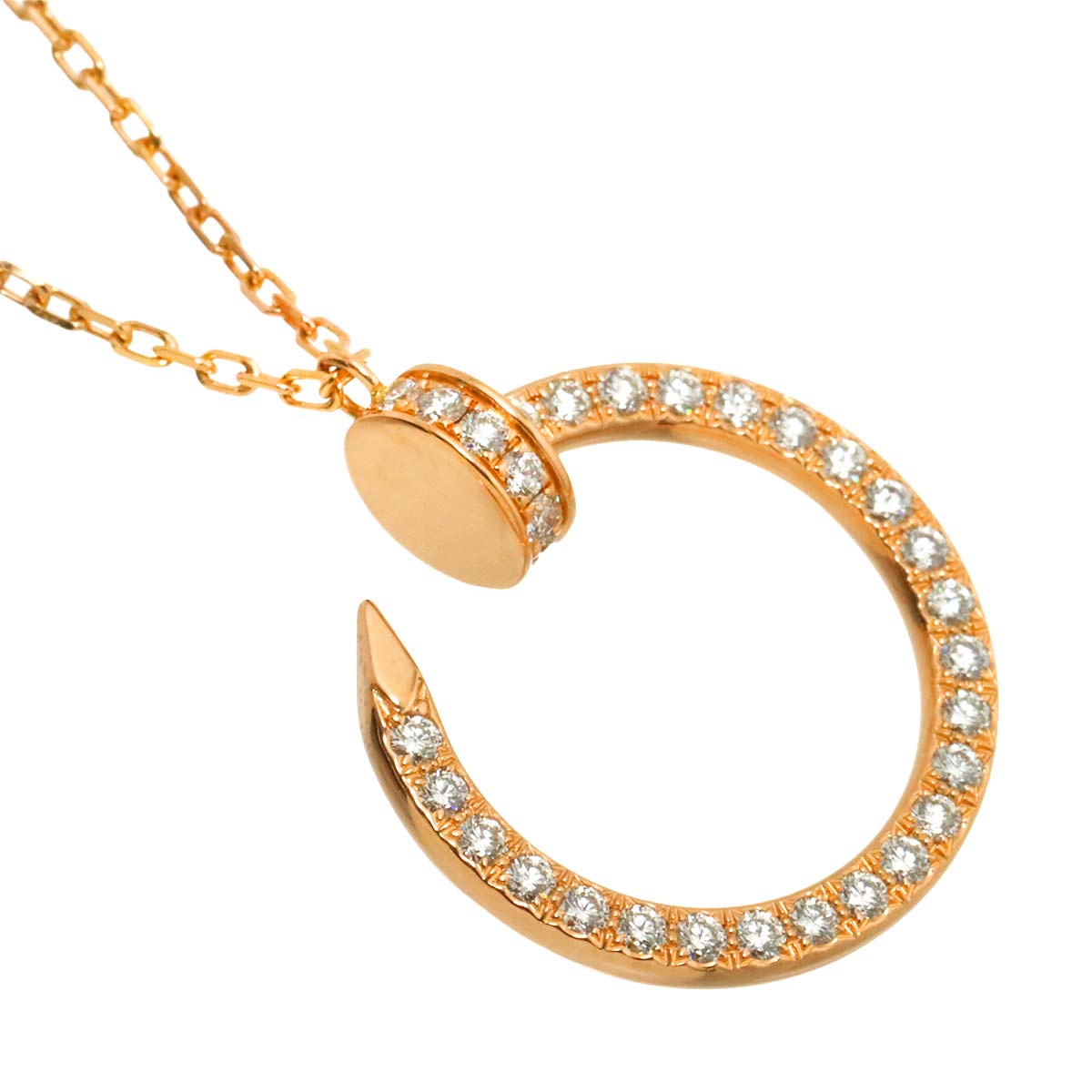 Juste Un Clou Diamond Necklace 18K Pink Gold 750