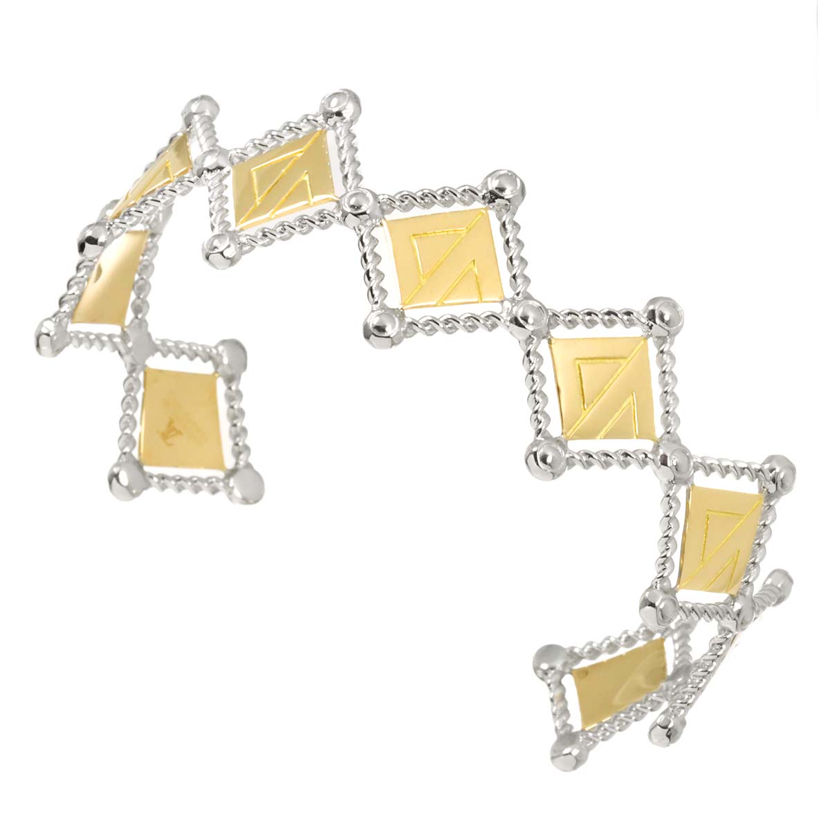 Gracious Graphic Bracelet 18K WG YG 750