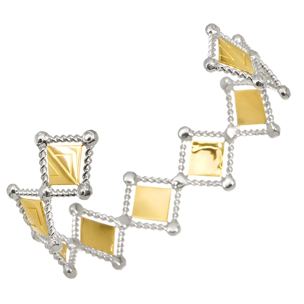 Gracious Graphic Bracelet 18K WG YG 750