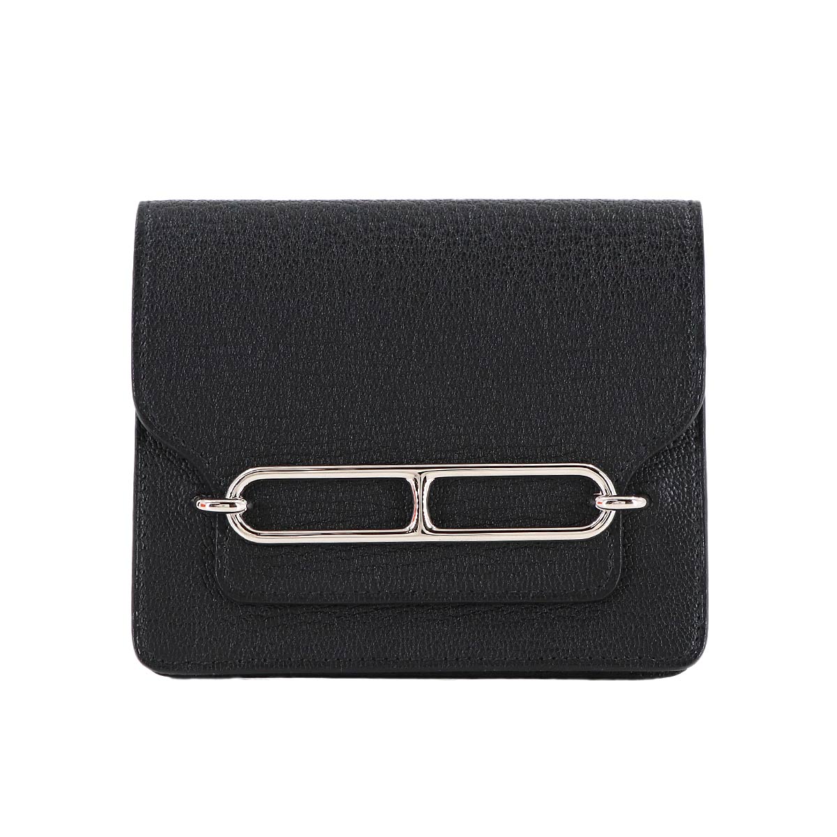 Roulis Slim Wallet Chevre Black U Purse