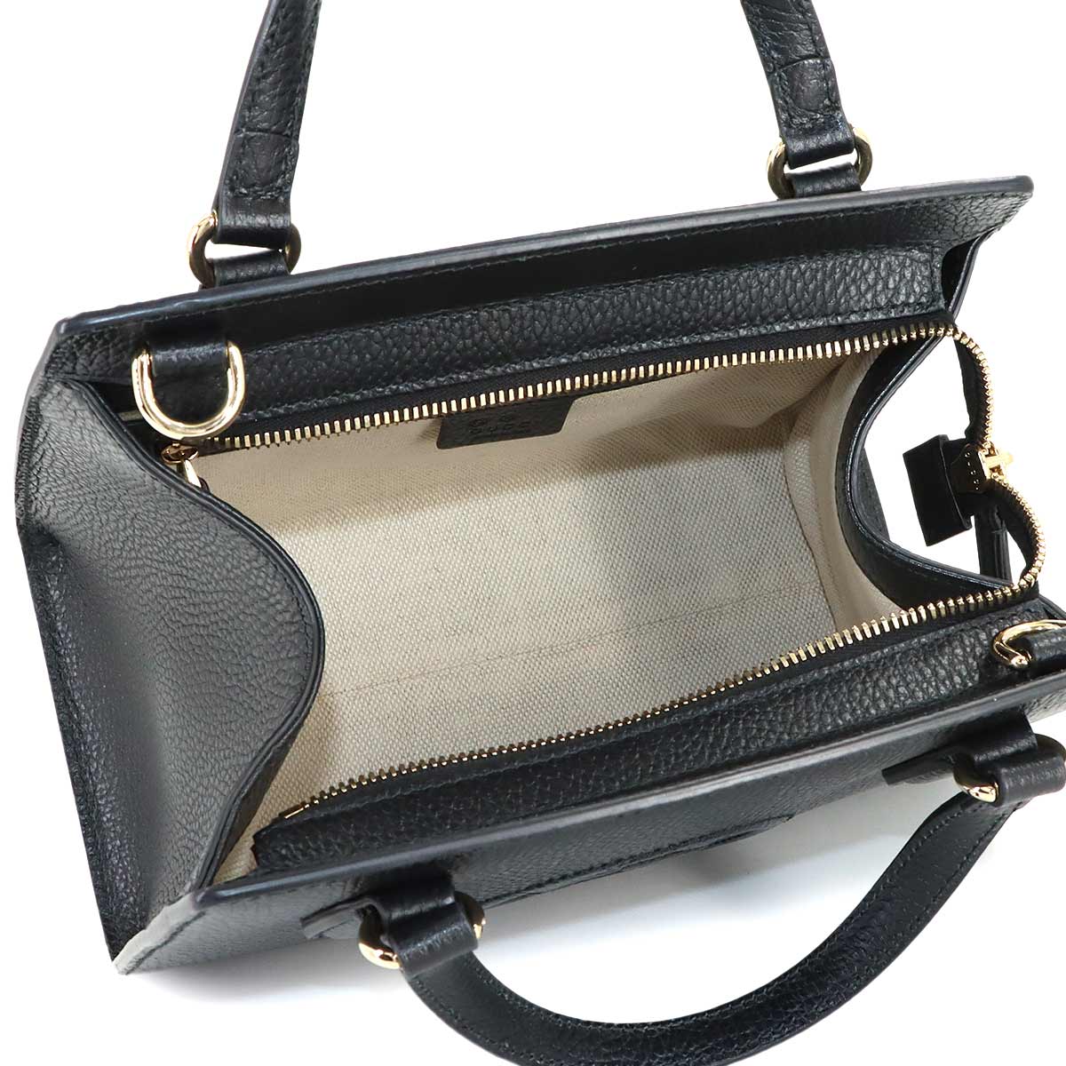 SOHO Interlocking G 2way Hand Shoulder Bag Leather 607722