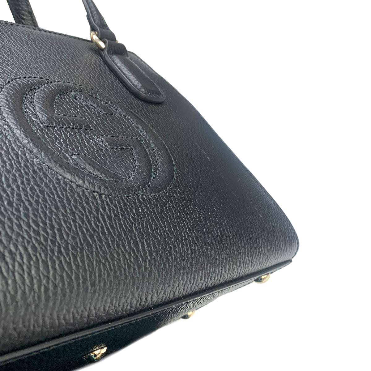 SOHO Interlocking G 2way Hand Shoulder Bag Leather 607722