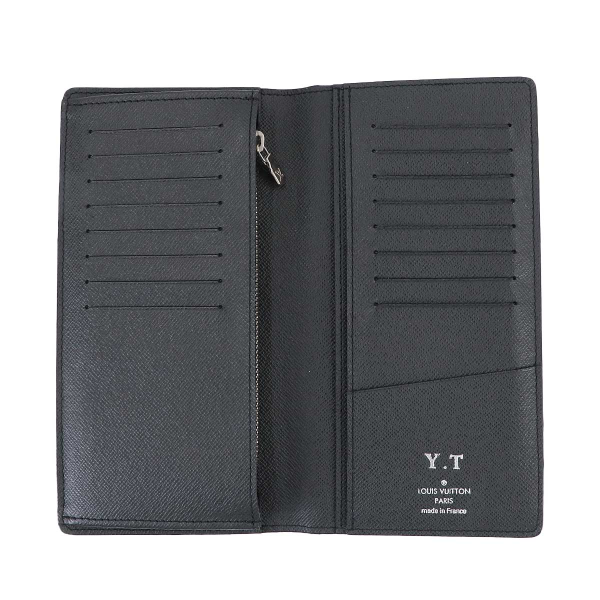 Taiga Brazza Wallet Leather Noir M30501 Purse