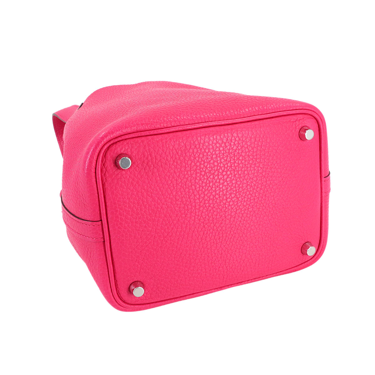 Picotin Lock PM Hand Bag Taurillon Clemence Rose Extreme