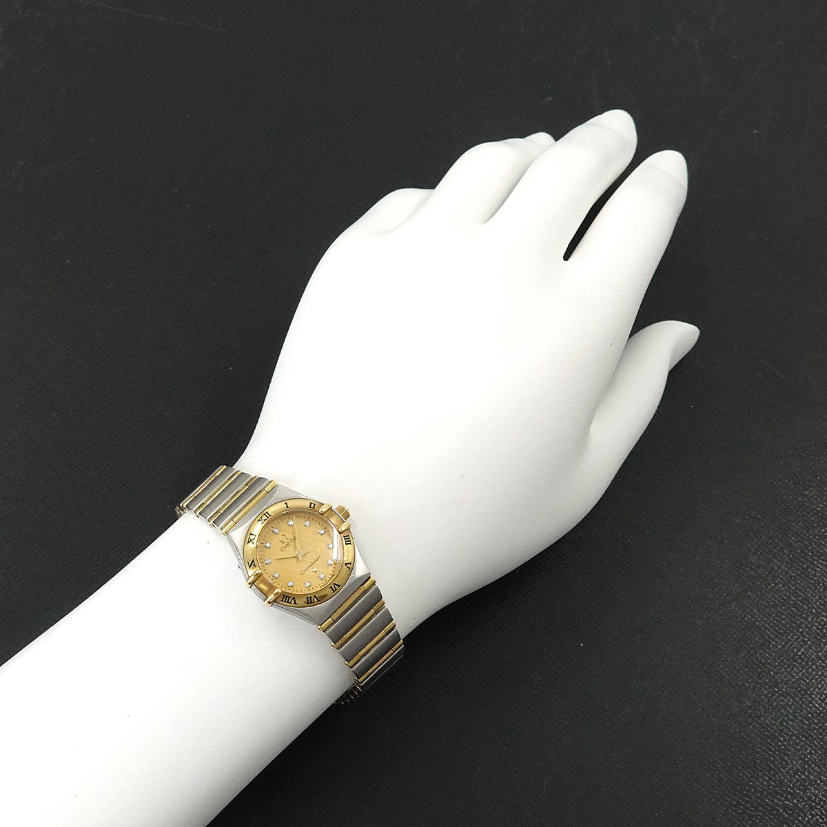 Constellation Mini 1262.15 750 YG Quartz 12P Diamond Ladies