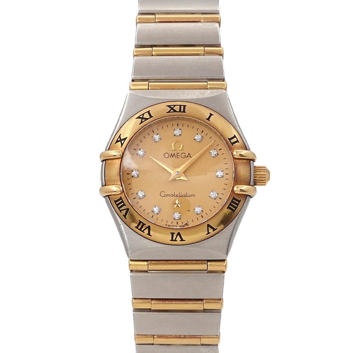 Constellation Mini 1262.15 750 YG Quartz 12P Diamond Ladies