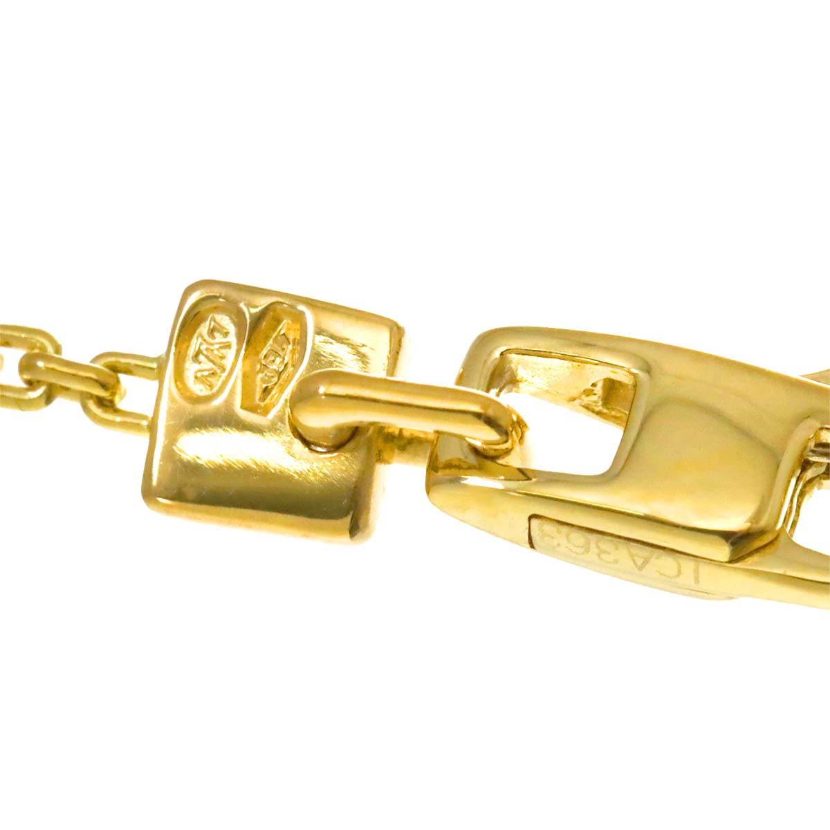 Logo ID Diamond Necklace 18K YG 750