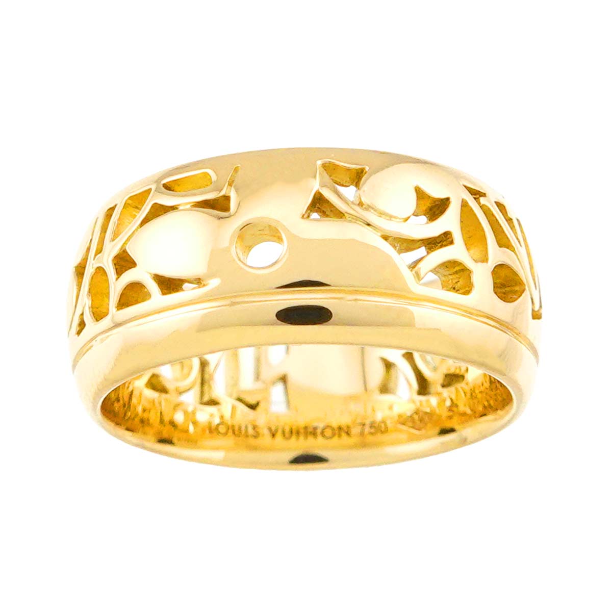 Petit Berg Monogram Ring 18K YG 750 Size51 5.25(US)