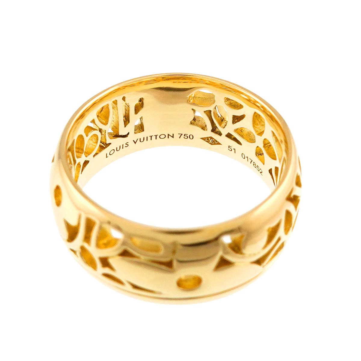 Petit Berg Monogram Ring 18K YG 750 Size51 5.25(US)