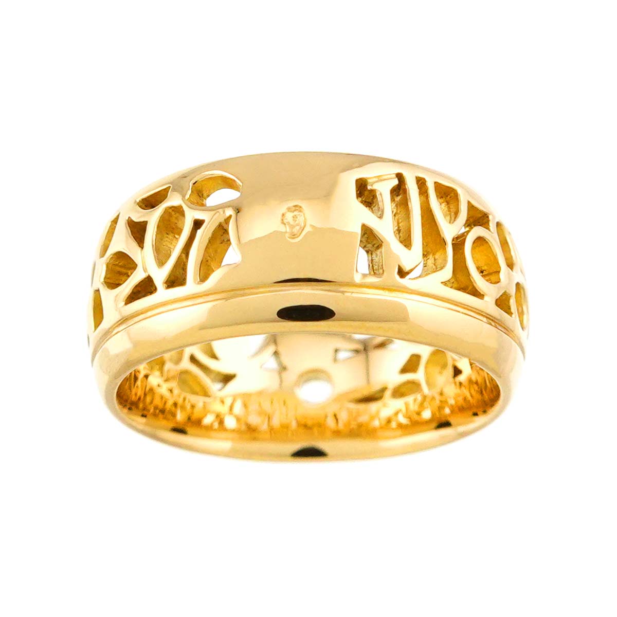 Petit Berg Monogram Ring 18K YG 750 Size51 5.25(US)