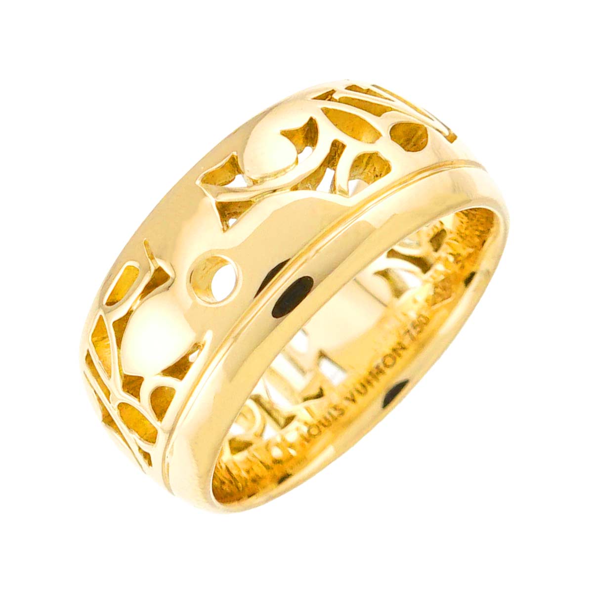 Petit Berg Monogram Ring 18K YG 750 Size51 5.25(US)
