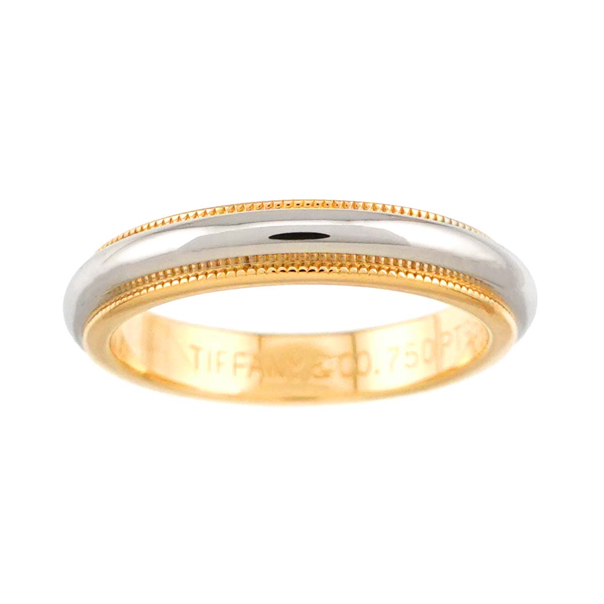 Milgrain Band Ring 18K YG 750 Pt Size4.75-5(US)